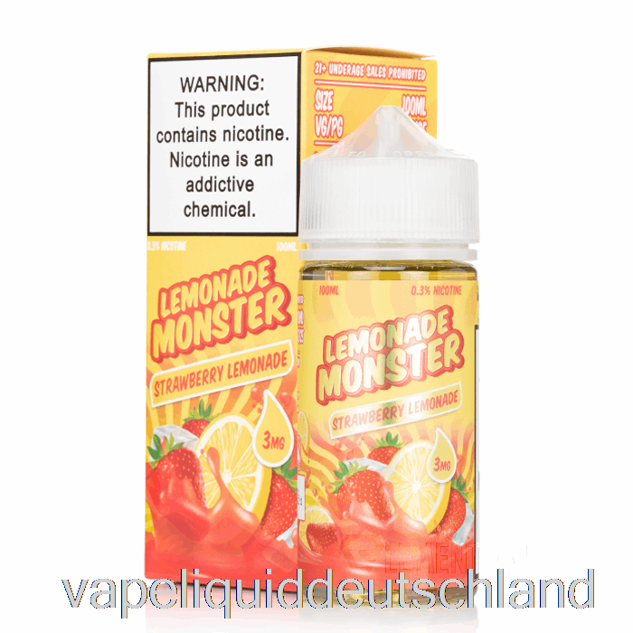 Erdbeerlimonade - Limonadenmonster - 100 Ml 3 Mg Vape-Flüssigkeit